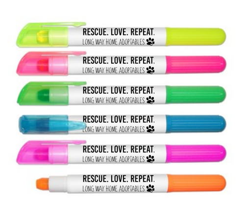 Set of 4 LWHA Wax Highlighters (Assorted Colors) - Long Way Home Adoptables