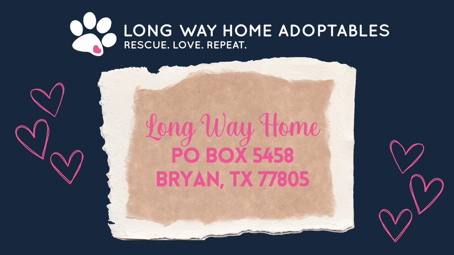 Long Way Home Po Box 5458 Bryan, Tx 77805 (1)