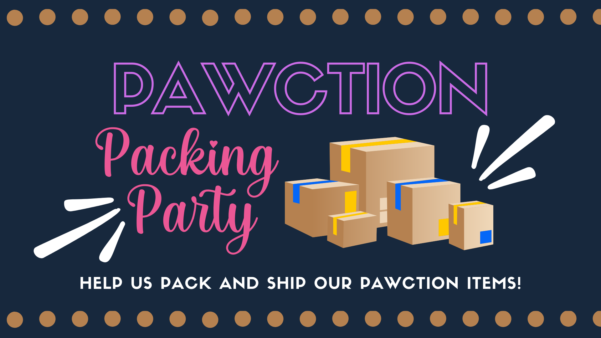 pawction Packing party